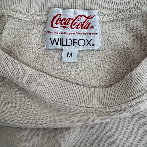 Rare Limited Edition Wildfox Sweatshirt Polar Bear Coca Cola Print Women's Sz M - Picture 5 of 5